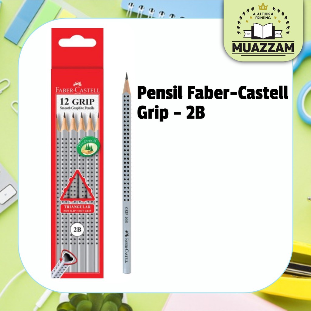 

Faber-Castell Pensil Grip Black 2001 2B