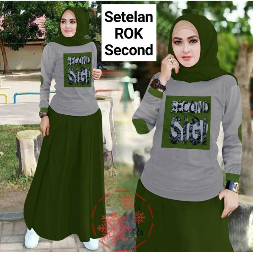SECOND ARMY [Gamis 0100] TLU Baju Gamis Wanita Terbaru