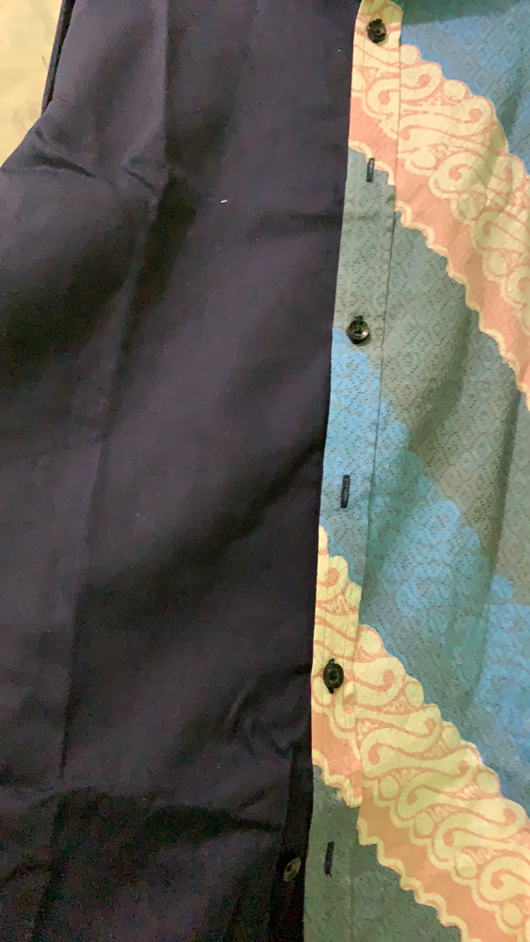 Kemeja Cowok  Wp 132 Navi-blue