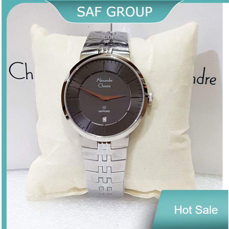 JAM TANGAN PRIA ALEXANDRE CHRISTIE AC 8565 / AC8565 SILVER GREY ORIGINAL by plp