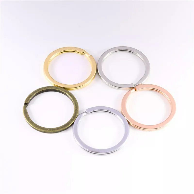 ring double 4pcs ring bulat emas aksesoris tas dompet gantungan kunci diy craft handmade bestquality