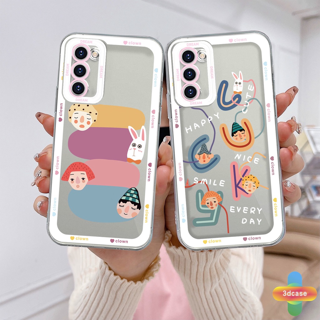 Soft TPU Case Samsung A32 A13 A23 A52 A12 A03 A51 A03S A10S A50 A20S J7 Prime A02S A20 A50S A10 A30S A52S A30 M12 M01S A125 F12 M10S M40S A515F A207F M02S A025 F02S 11 12 13  7 8 6 Plus Colorful Cartoon Avatar Transparent Case