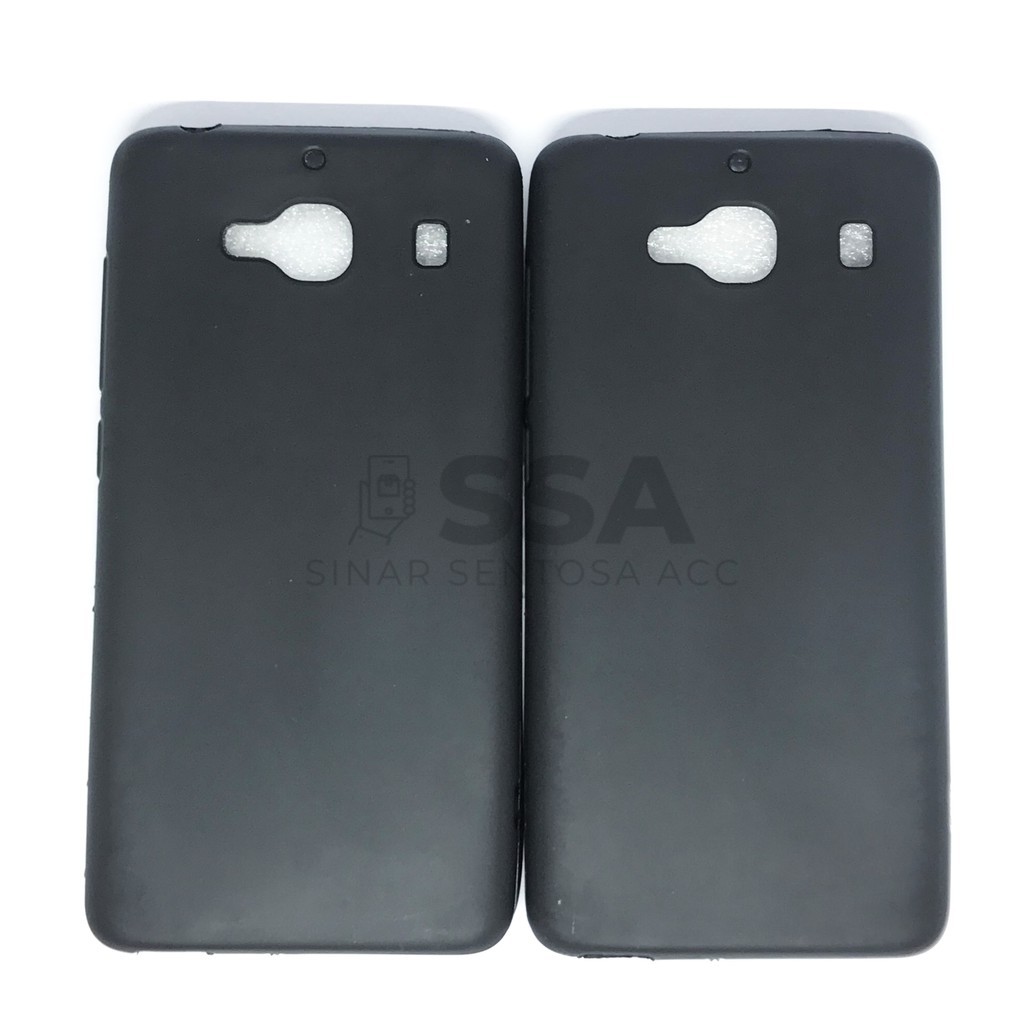 Xiaomi Redmi 2 / 2s / 2 Pro / 2 Prime TPU Case Slim Black Matte Full Black Silicone Murah Bagus