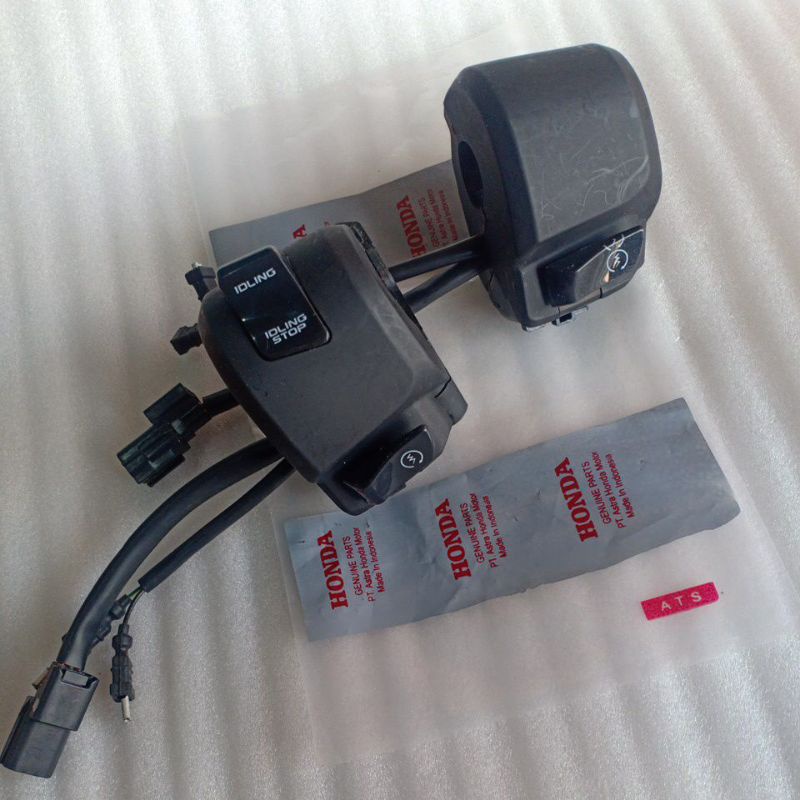holder handle switch tombol stater tombol idling stop iss non iss kanan vario 125 150 new honda clic