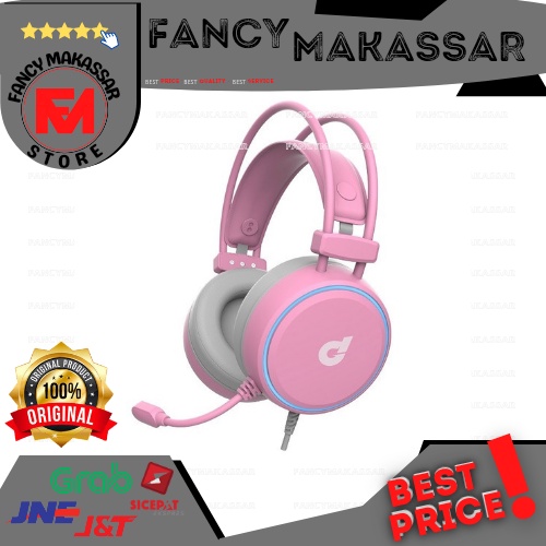ONLY ONE MULUS SECOND | Headset dbE GM190 7.1 Virtual Surround Gaming Headphone - Pink Edition