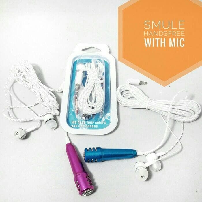 Handsfree / headset / earphone with MIC for smule
