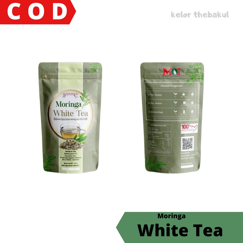

READY STOK SHAPIRE MORINGA WHITE TEA - MINUMAN TEH KELOR BERKUALITAS