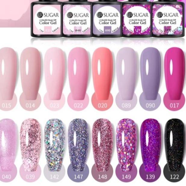 ☄ Gel polish kutek gel UR SUGAR/ kutek gel uv kutek gel halal gel polish UV LED kutek halal BATCH 1 