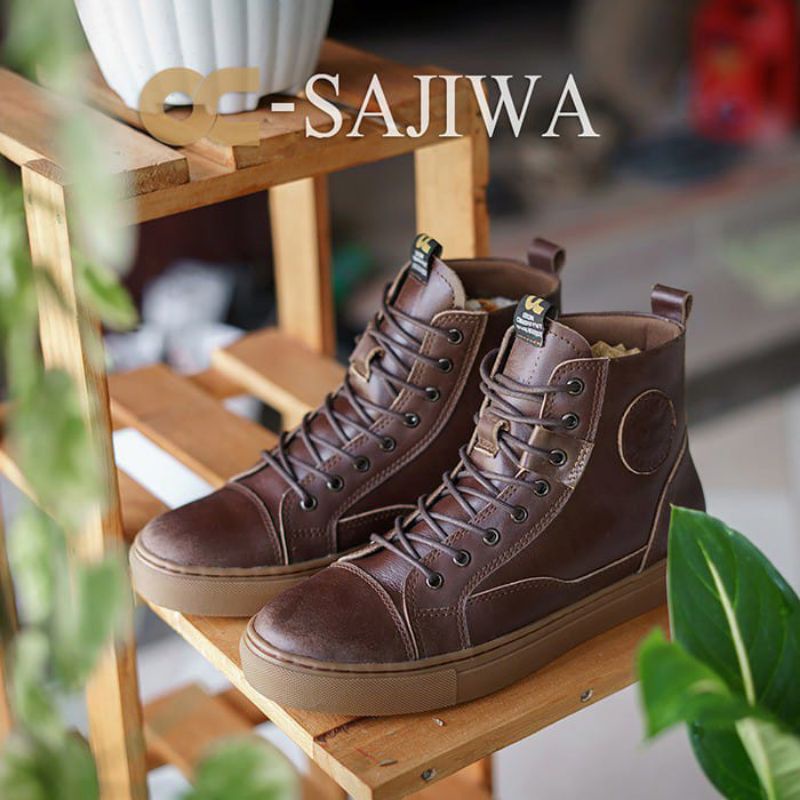 SEPATU KULIT BOOTS BEST SELRER/SEPATU KULIT TERBAIK OC-SAJIWA