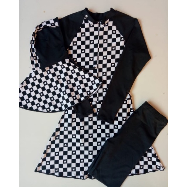 Baju Renang Muslimah Dewasa Motif Catur Love Shopee Baju Renang Muslimah Dewasa Motif Catur Love Shopee