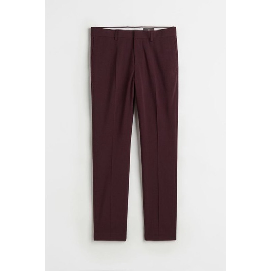 Angkel Pants Pria Celana Warna Maroon / Ankle Pants Pria Slimfit / Celana Bahan Pria Model Ankle Pants / celana Panjang Premium Ankle Pants