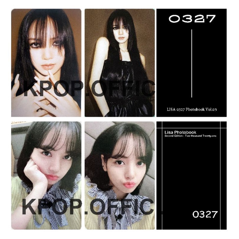 [ READY STOCK ] BLACKPINK LISA 0327 PHOTOBOOK PHOTOCARD