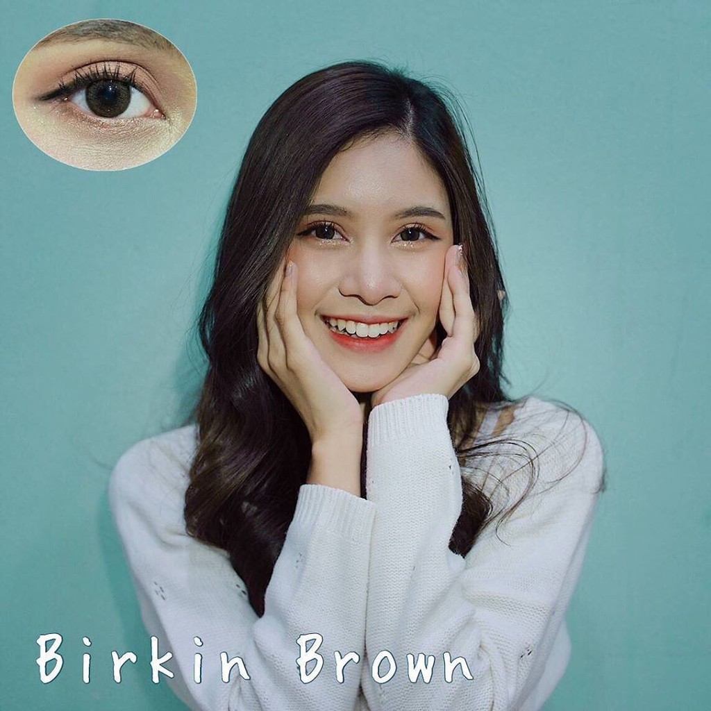 Softlens Kitty Kawaii Birkin - Warna Gray Brown bisa minus