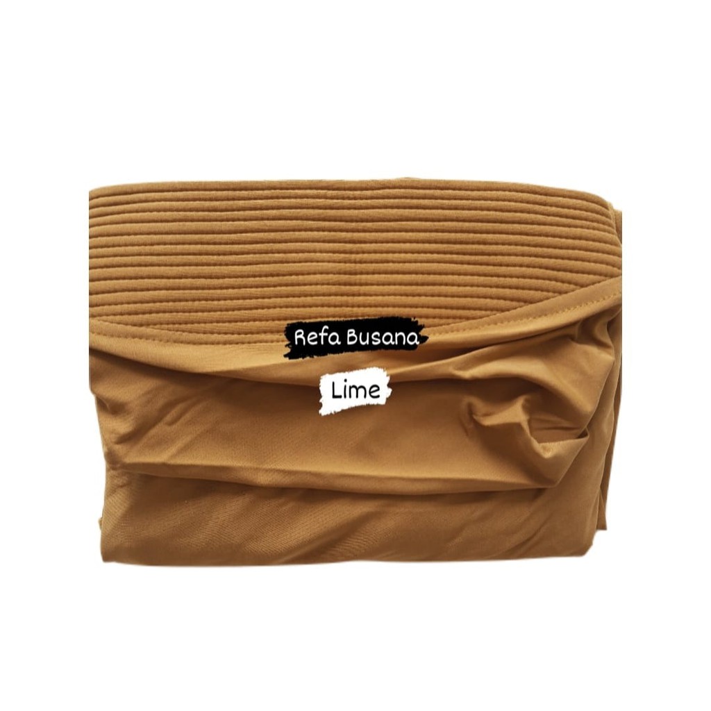 Jilbab Instan Kerudung Instan Jilbab Bergo Jersey Premium Sarah-Lime