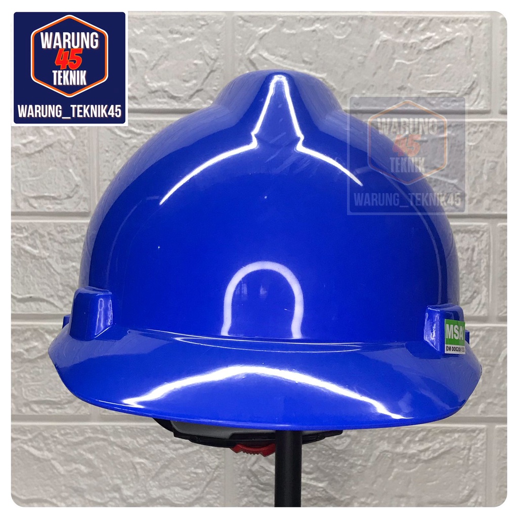 HELM PROYEK SAFETY V GUARD MERK MSA SNI LOKAL SUSPENSI FASTRACK FASTRAK - BIRU