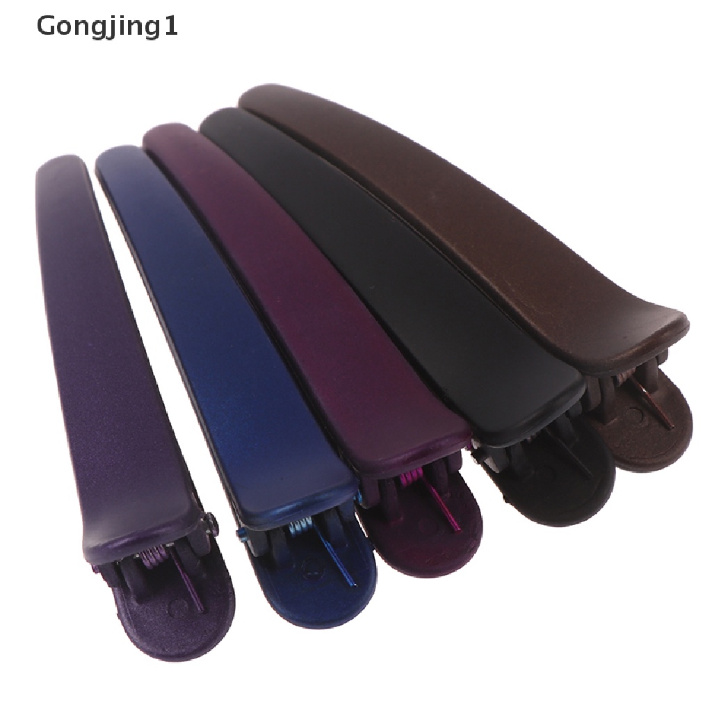 Gongjing1 1pc Jepit Rambut Duckbill Anti Slip Bahan Plastik Untuk Wanita