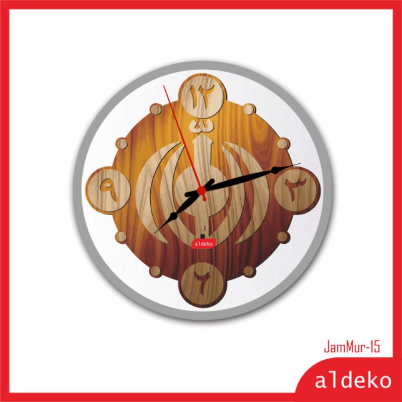 jam dinding - shabby chic/wall clock dengan desain unik Jam Termurah Se Indonesia - JamMur-JamMur-15