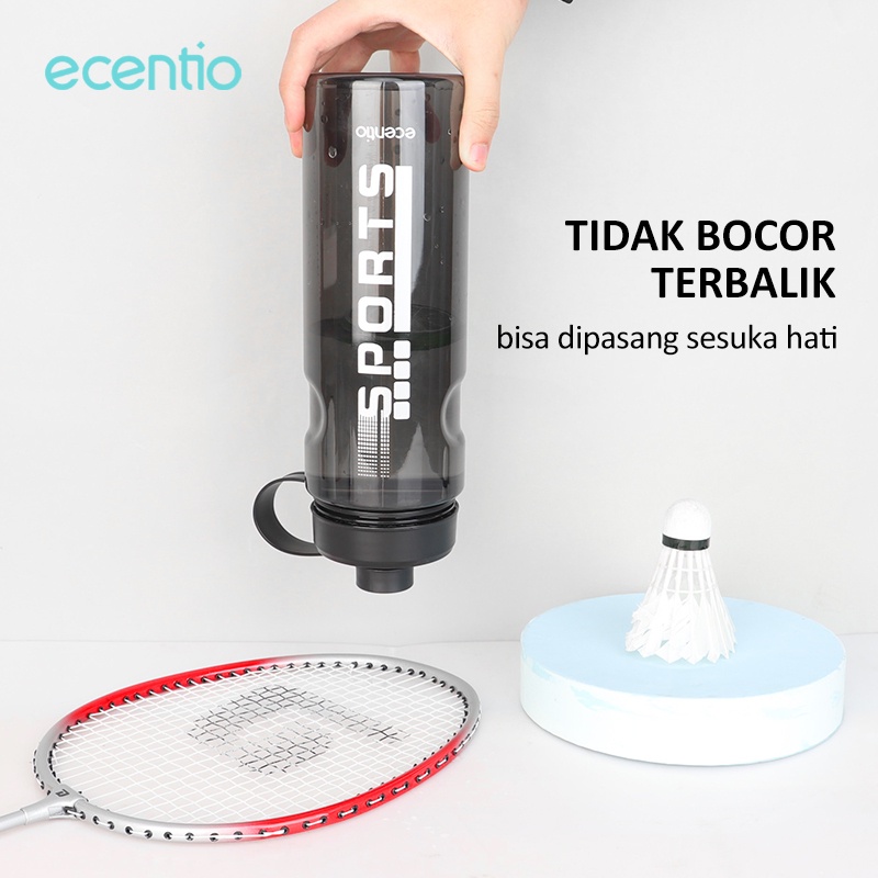 ecentio 1300ml botol air minum anti tumpah sports dengan sekolah bottle portable tempat air minum olahraga botol minum jumbo kantor BPA Free