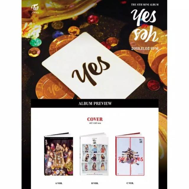 [SEALED] ALBUM KPOP TWICE YES OR YES PO