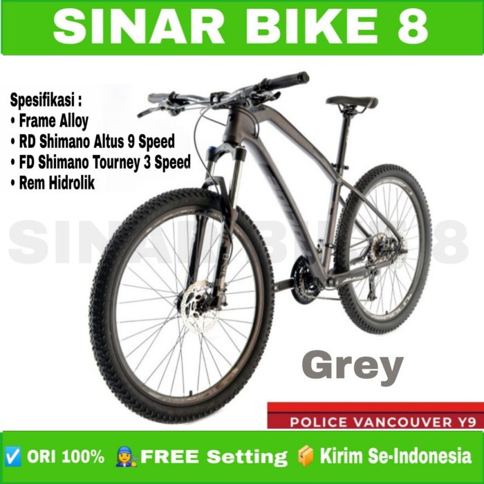 Sepeda Gunung Ukuran 27.5 MTB ELEMENT POLICE VANCOUVER Y9 27 Speed Garansi