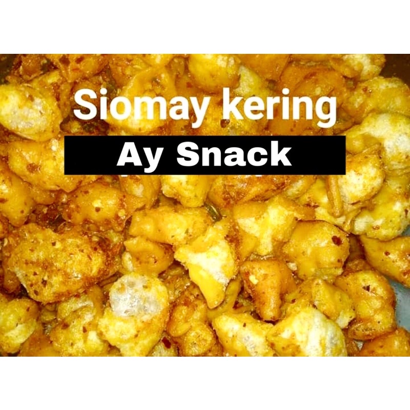 

100gr SIOMAY KERING RASA ORIGINAL DAN PEDAS-CEMILAN RENYAH MAKANAN RINGAN