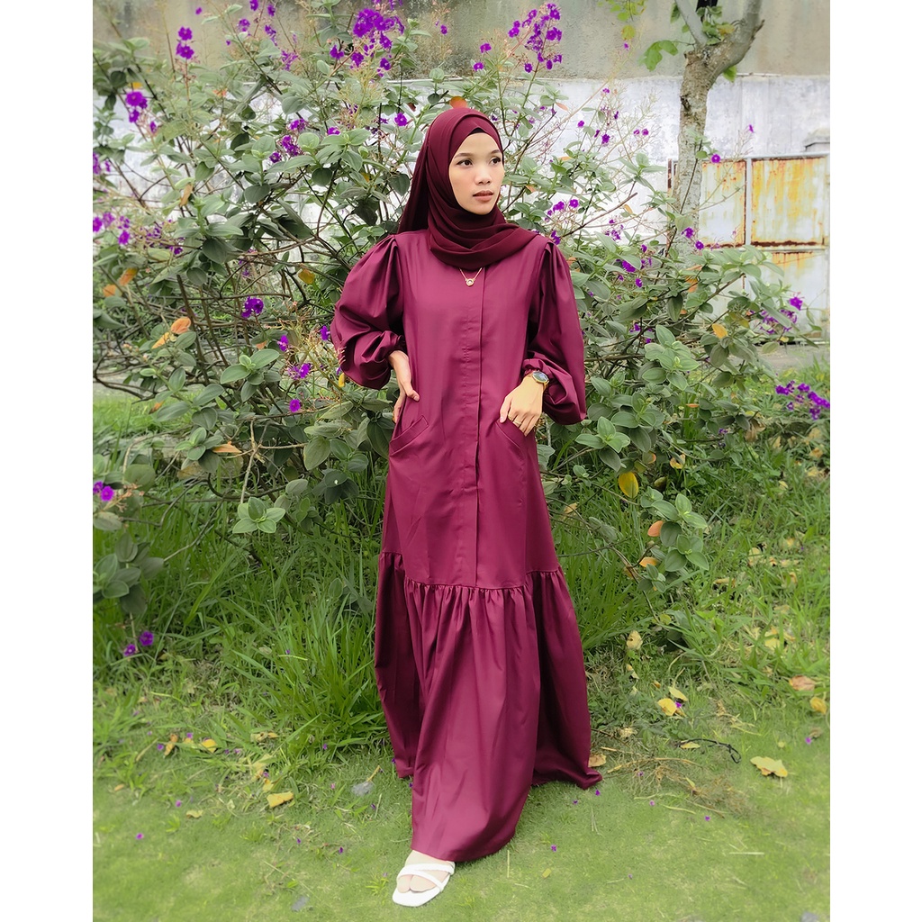 DYA DRESS BYGIAGIO dress kondangan gaun akad simple gaun wedding pernikahan baju muslim putih lamaran pakaian wanita pesta elegan fashion korea dres lebaran cantik anggun mewah nyaman dipake gaun vintage bahan katun toyobo menyerap keringat fashion cantik