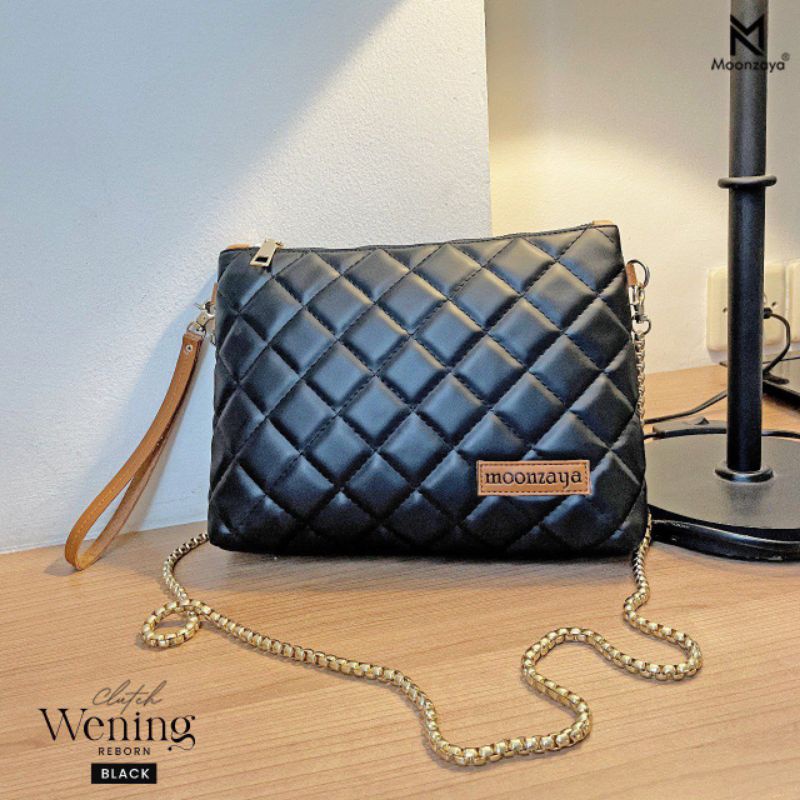 Wening Clutch Wening Pouch Moonzaya Tas Selempang  Viral (Ready Stok )