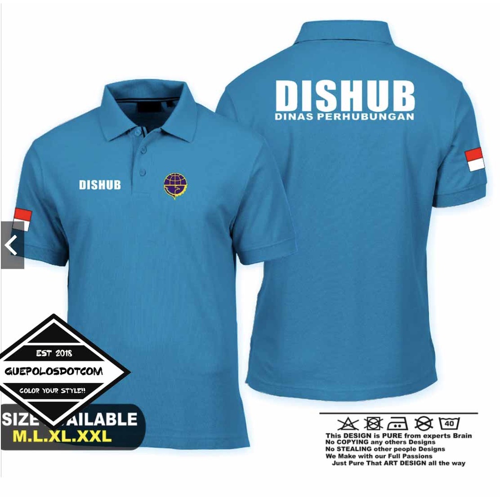 Poloshirt DISHUB DINAS PERHUBUNGAN - Kaos polo Dishub - Kaos DISHUB - Baju DINAS PERHUBUNGAN