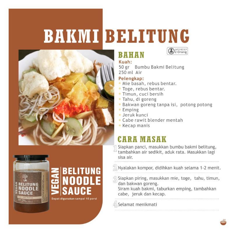 

BUMBU BAKMI BELITUNG VEGAN