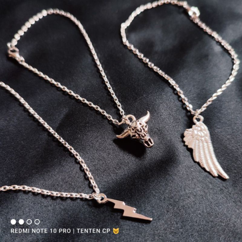 Xiao Zhan Wang Yibo 20cm doll acc accessories bull head wing thunder necklace kpop costume clothes Y