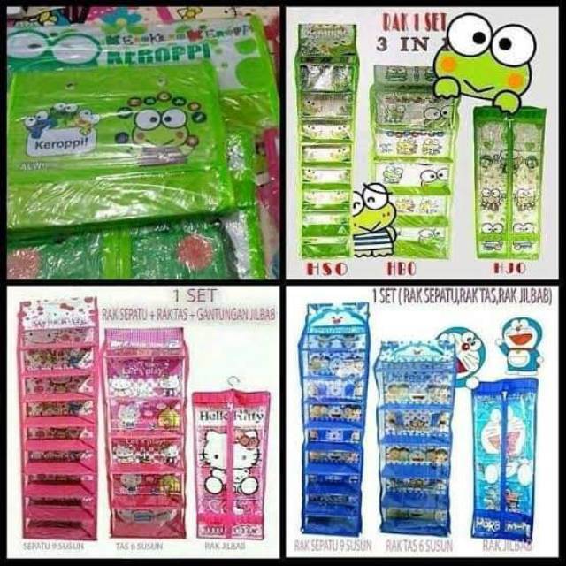 Rak set(rak tas,rak sepatu,rak jilbab)
