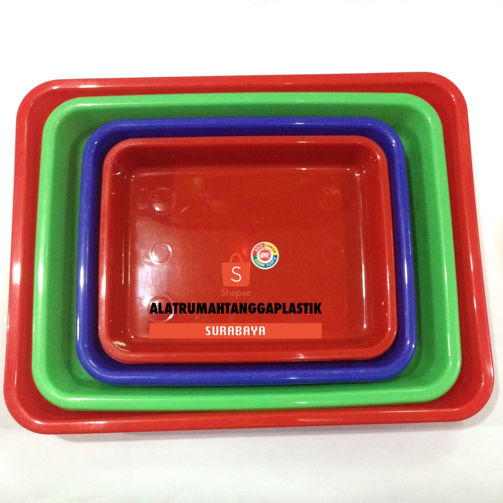 1 set (4pcs) Nampan Segi Set (S-XL) / Nampan no 1-4 Komet Star / Nampan Plastik / Nampan Teh / Lengs