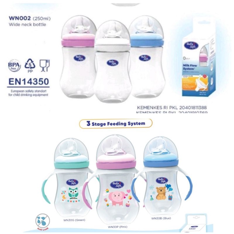 Babysafe Baby Safe Botol Dot Susu Model Wideneck Original