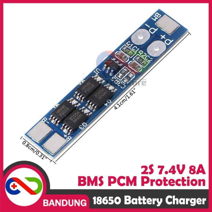 2S 8A 7.4V 8.4V 18650 LI-ION LITHIUM BATTERY CHARGER BMS PCM PROTECTIO