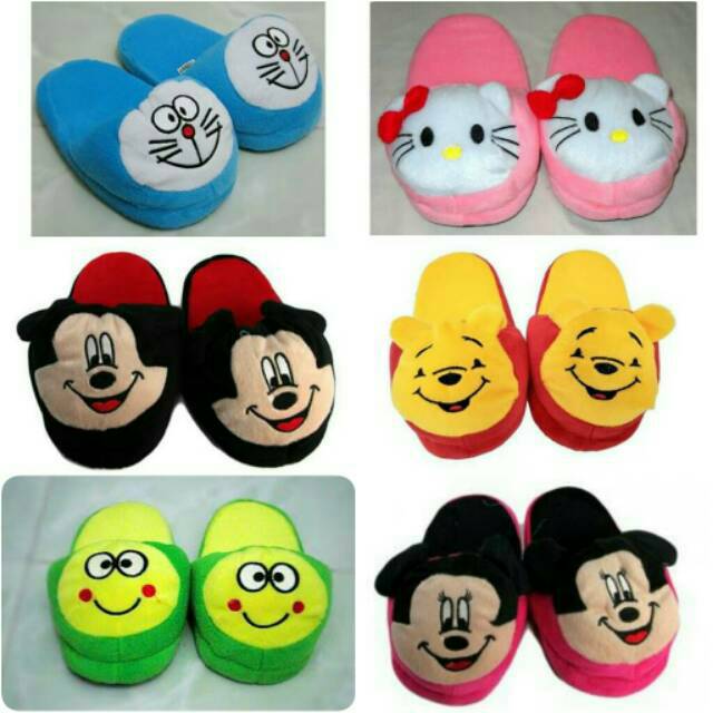  SANDAL  BONEKA  KARAKTER  ALL ANAK LABEL SNI Shopee 