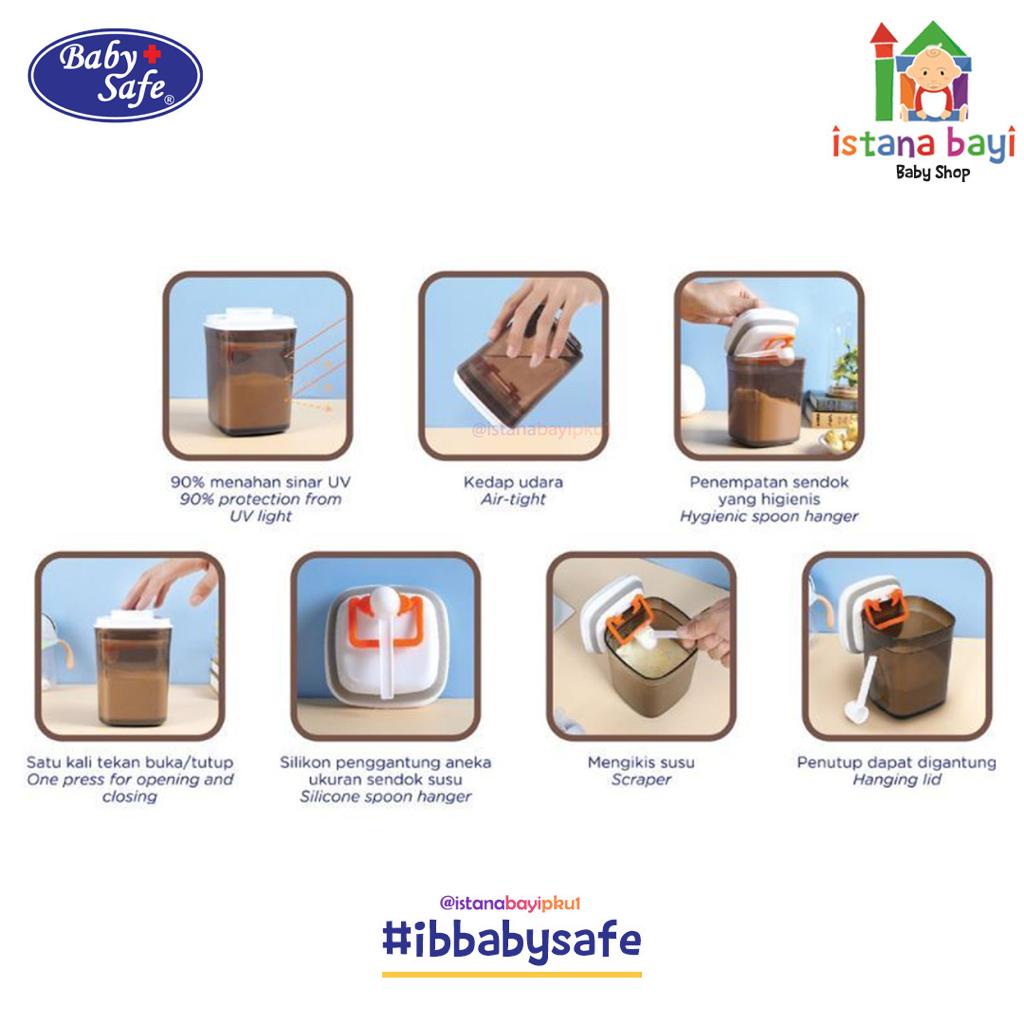 Baby Safe Premium Milk Container 700ml MC003 / wadah susu bubuk/tempat susu bayi