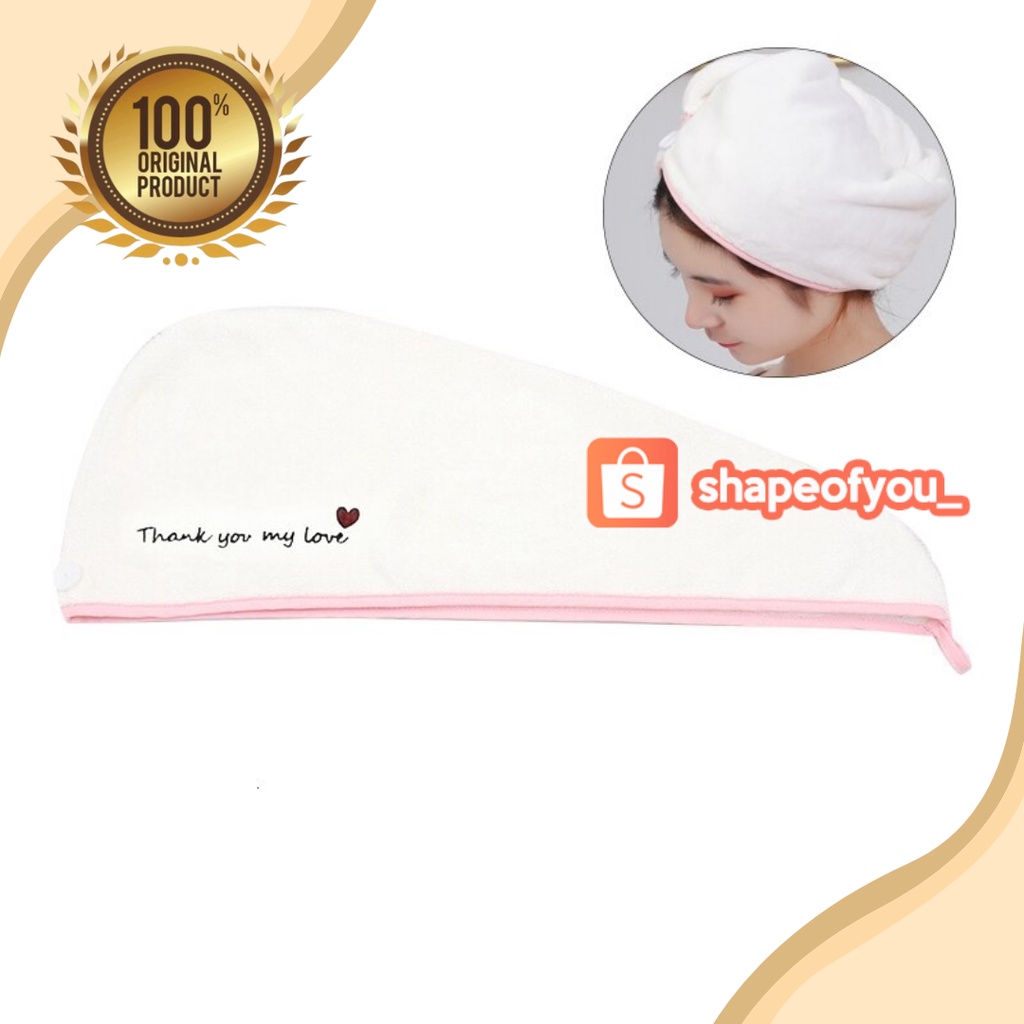 Handuk Microfiber Pengering Rambut Rapid Beludru Tebal Topi Pembungkus Mandi Handuk Kamar Mandi Kering Turban Topi Cepat Handuk Serat Mikro