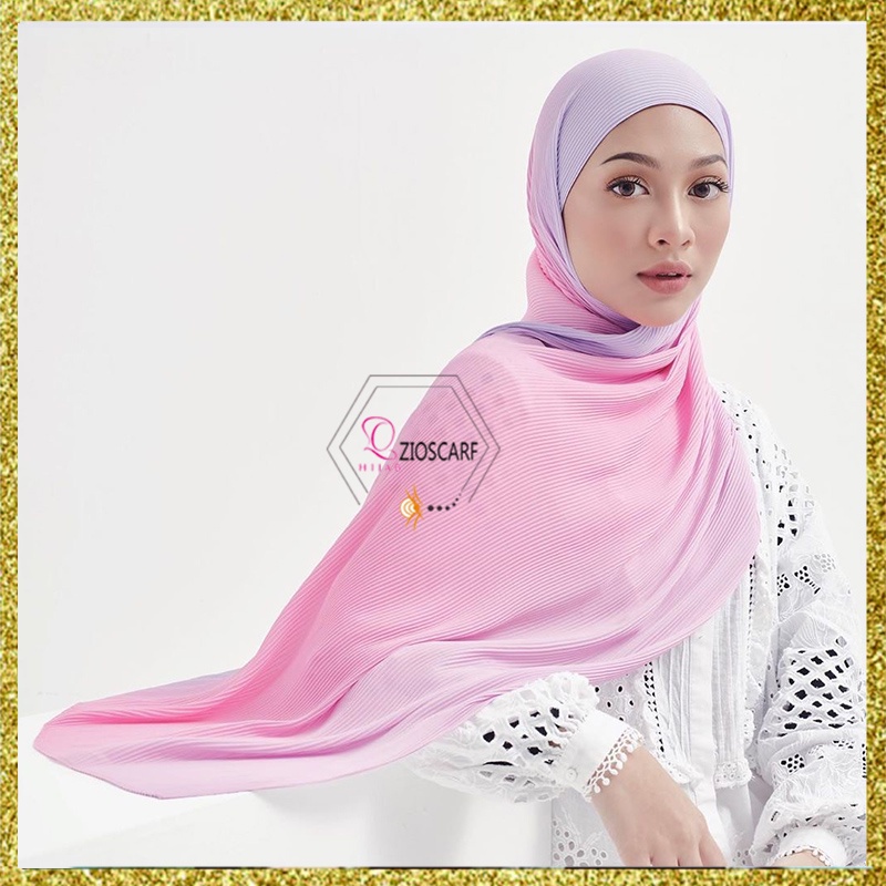 PASHMINA PLISKET GRADIAN CRINKLE PREMIUM HIGH QUALITY IMPORT HEAVY CHIFFON A62