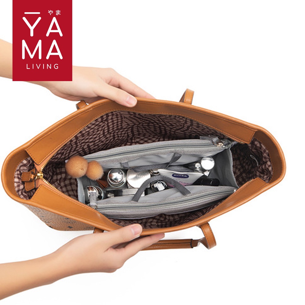 YAMA MAIKO Dual Bag in Bag Organizer Pouch Tas Travel Make Up Kosmetik Wanita