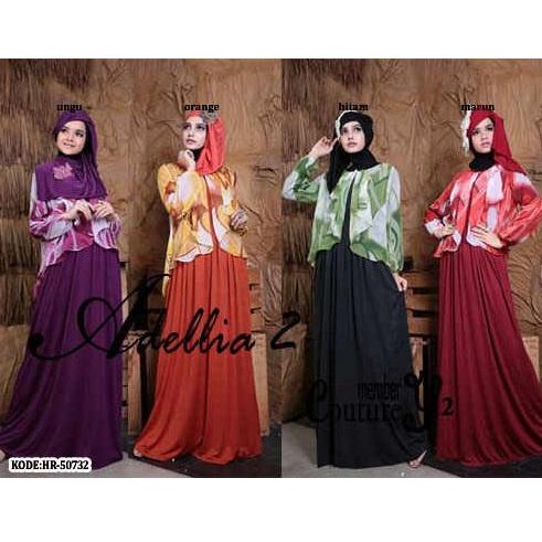HOT PRICE Maxi Dress Adela Set + Cardigan / Baju Muslim Wanita / Busana Muslimah