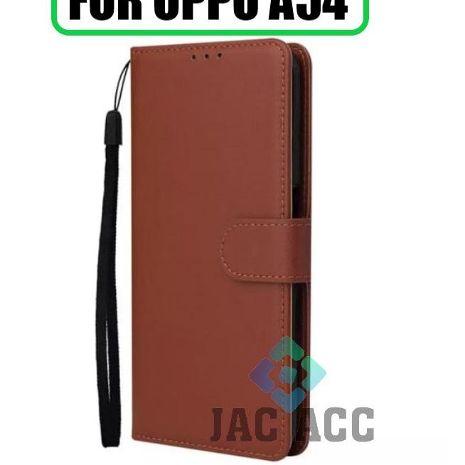 TERLARIS DOMPET HP UNTUK OPPO A54 NEW 2021 LEATHER FLIP CASE OPPO A54 NEW 2021