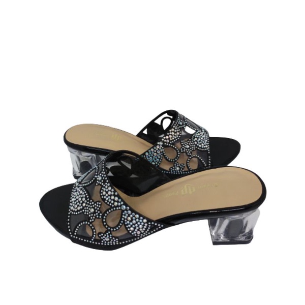 Kenshin Dream People Shoes Sandal wanita Pesta murah Hak Kaca Sedang Kekinian cantik