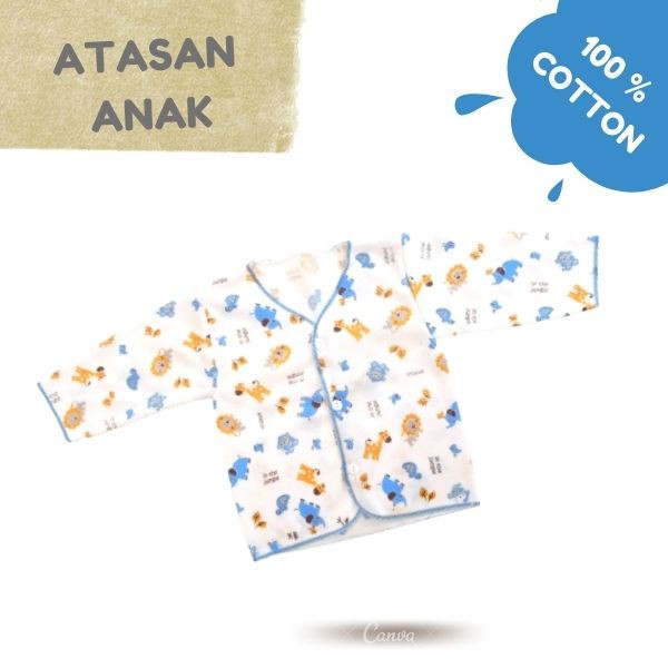 [ 3PCS ] Atasan Bayi Newborn Usia 0-3 bulan Tangan Panjang