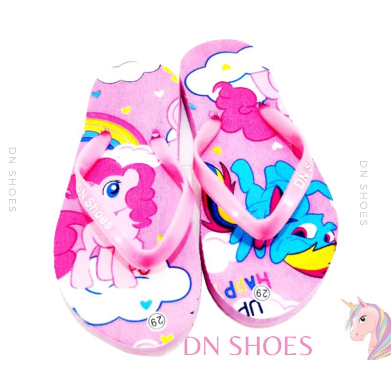 Sandal Anak Perempuan Karakter Kudaponi Pelangi Pink