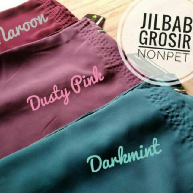 Khimar Hijabuna nonped selutut cadar bandana