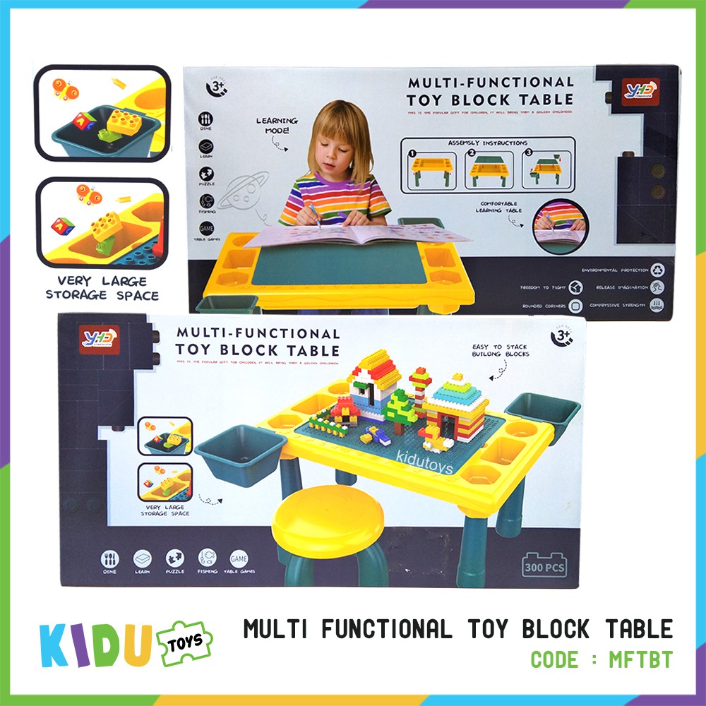 Mainan Anak Multi Functional Toy Block Table Kidu Toys