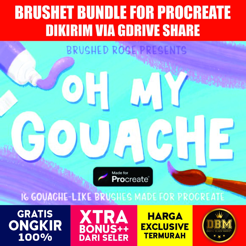 Procreate Brush Pack Gouache