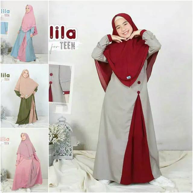 (BISA COD)/Kalila syari kidz/ Gamis Anak / Setelan Anak /