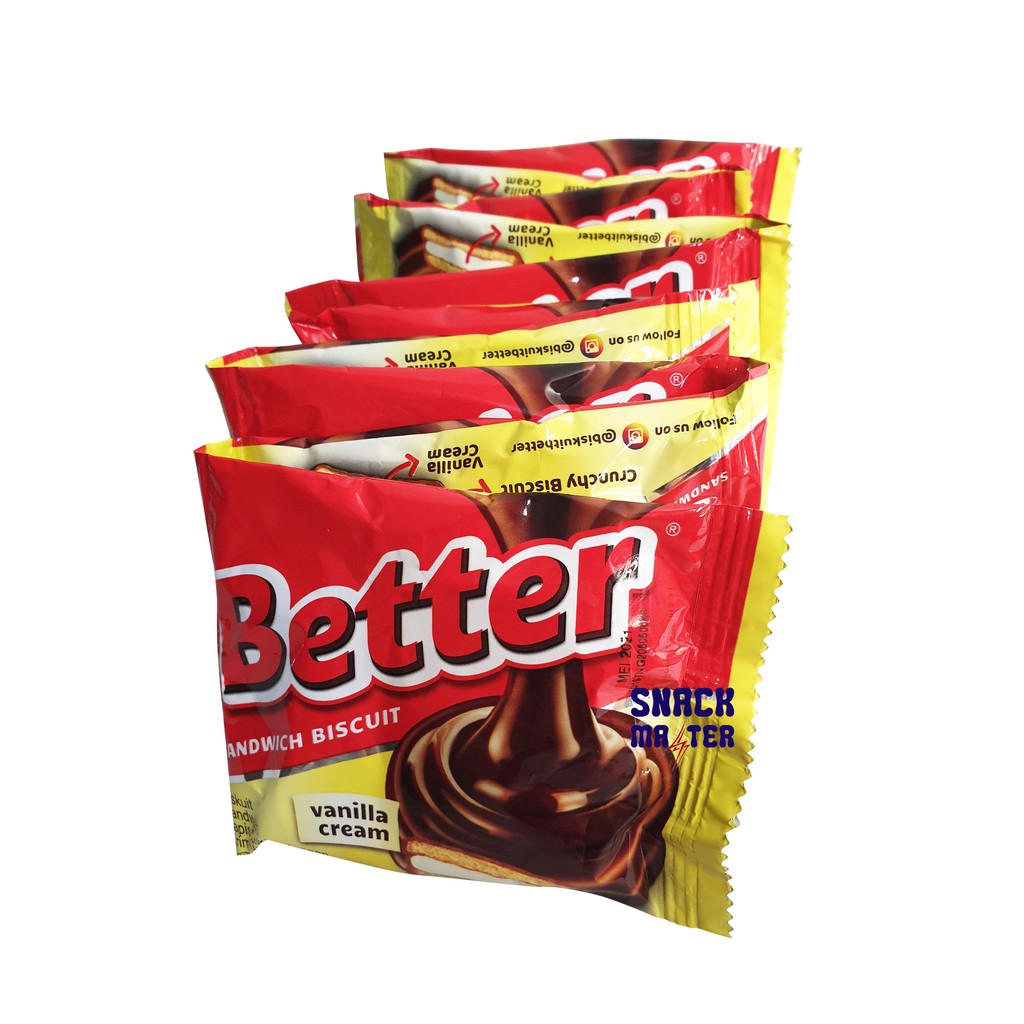 

Better Sandwich Biscuit Renceng - Netto 10bks x 22gr