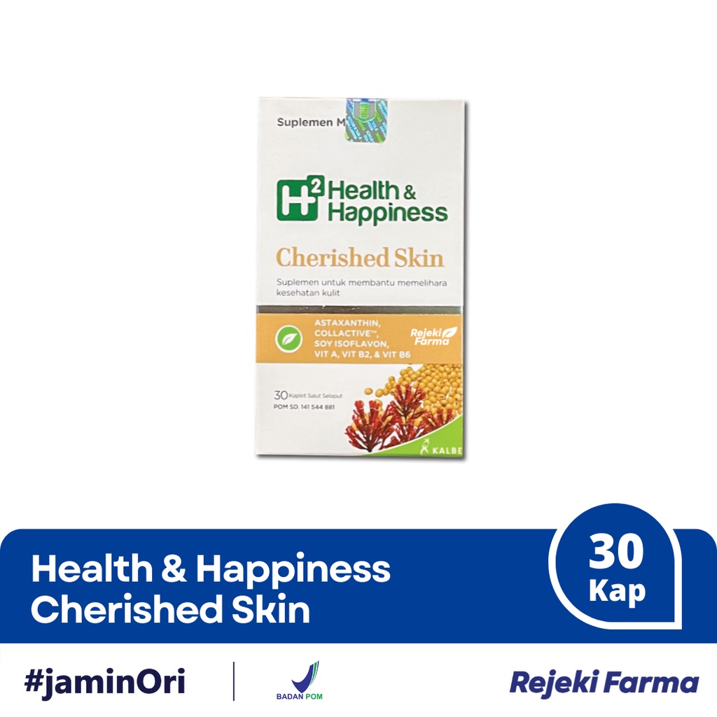 H2 Health & and Happiness Cherished Skin 30 Kapsul - H 2